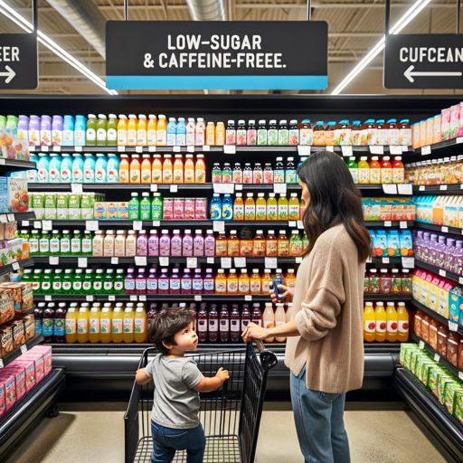 Low-sugar and caffeine-free store-bought options